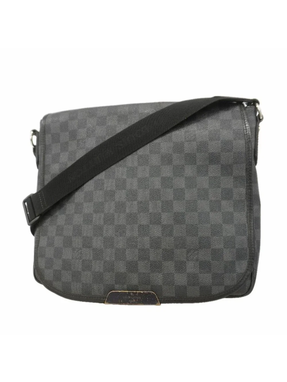 Louis Vuitton Shoulder Bag Damier Graphite Daniel MM Black Gray